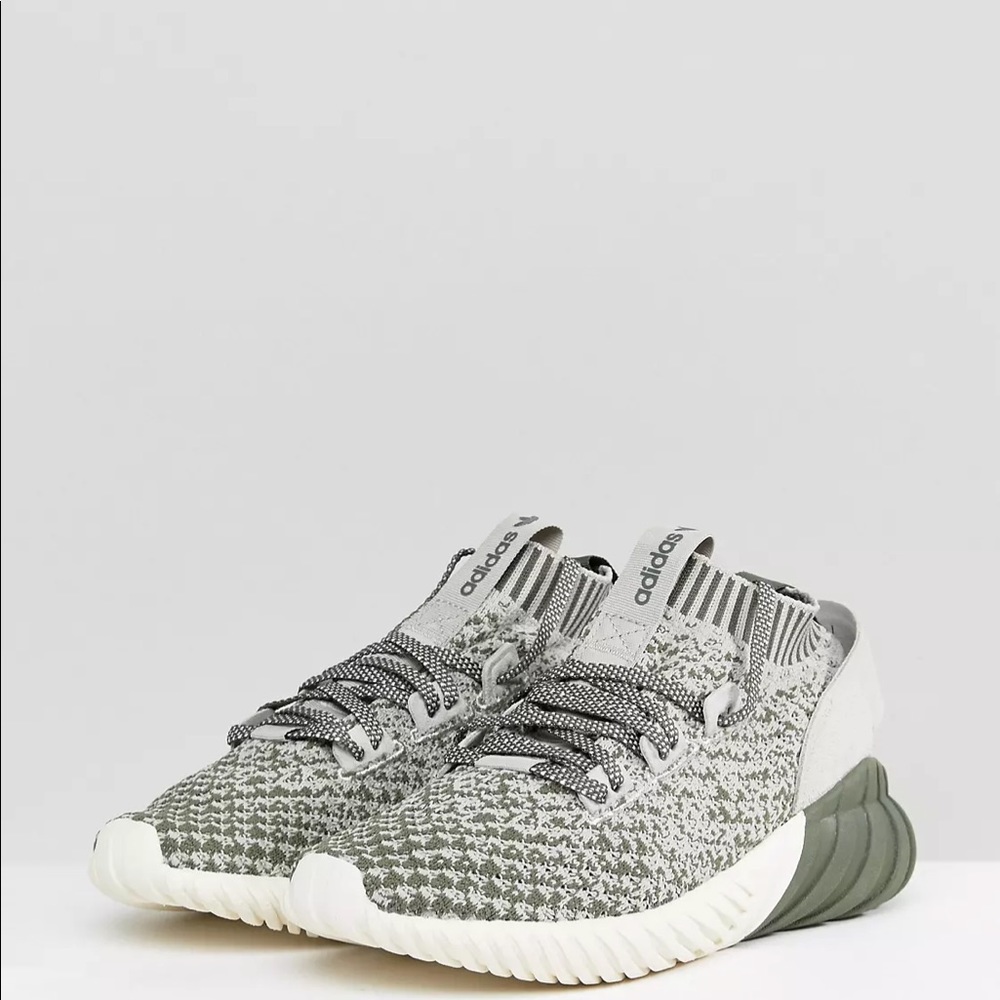 adidas Originals Tubular Doom Sock Trainers In Green - Picture 2 of 8